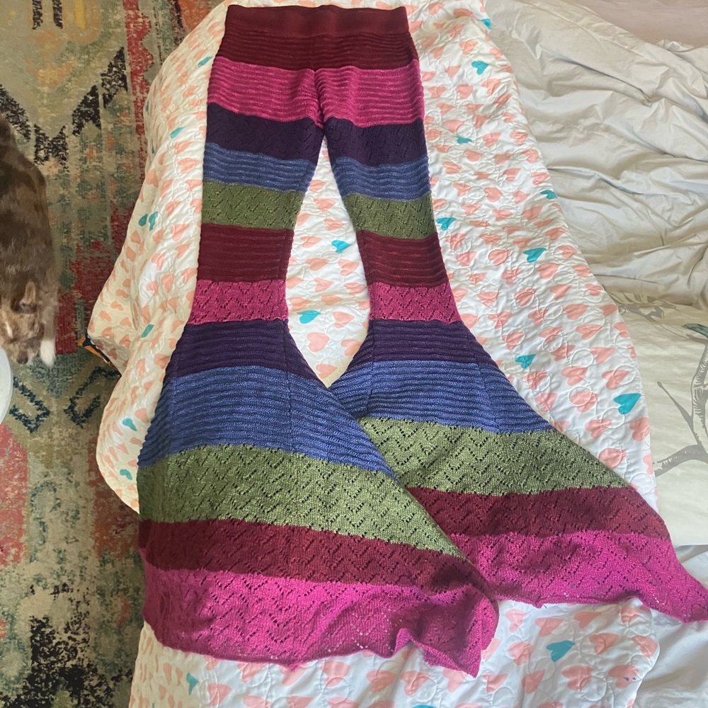 Current Mood Multi colored Flare Pants - image 1